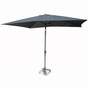 Parasol  inclinable rectangle 2x3m, parasol rectangle 2x3 gris