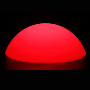 Lampe lumineuse LED DEMI-SPHÈRE, lampe décorative en forme de demi sphère lumineuse rouge
