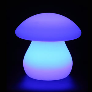 Lampe LED CHAMPIGNON, lampe en forme de champignon lumineuse bleu