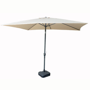 Parasol  inclinable rectangle 2x3m, parasol rectangle 2x3 beige