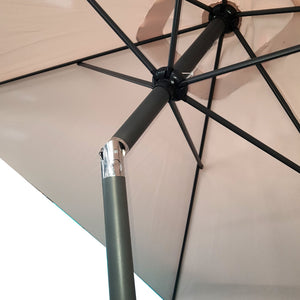 Parasol  inclinable rectangle 2x3m, parasol rectangle 2x3 détails inclinaison 