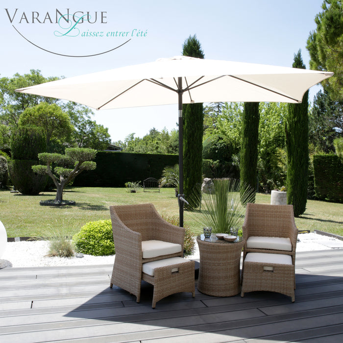Parasol  inclinable rectangle 2x3m