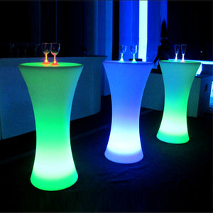 Table de bar MANHATTAN, table de bar lumineuse led