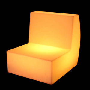 Fauteuil modulable lumineux LED, fauteuil d'ambiance lumineux led, changement de couleur sans accoudoir