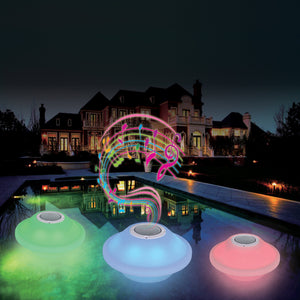Lampe flottante LED Bluetooth SOUND, lampe décorative lumineuse musicale ovale 