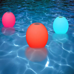 Lampe flottante LED Bluetooth BALL, boule flottante lumineuse et musicale bleu rose rouge
