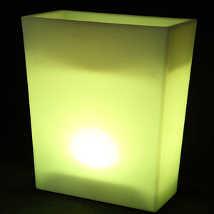 Cache-pot LED SQUARE, rangement, lumineux, pot