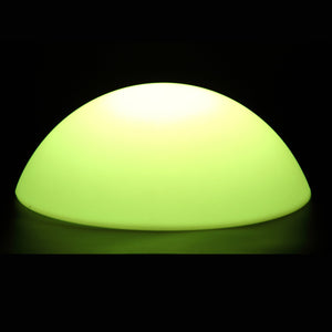 Lampe lumineuse LED DEMI-SPHÈRE, lampe décorative en forme de demi sphère lumineuse jaune