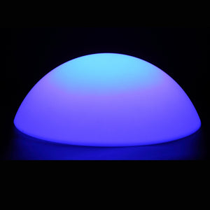 Lampe lumineuse LED DEMI-SPHÈRE, lampe décorative en forme de demi sphère lumineuse bleu