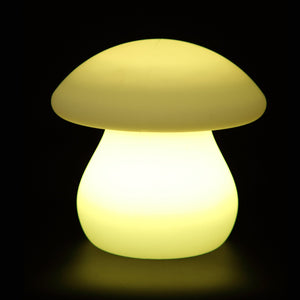 Lampe LED CHAMPIGNON, lampe en forme de champignon lumineuse jaune
