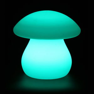 Lampe LED CHAMPIGNON, lampe en forme de champignon lumineuse bleu ciel