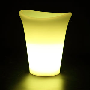Seau à glace LED, seau à glace lumineux  jaune 