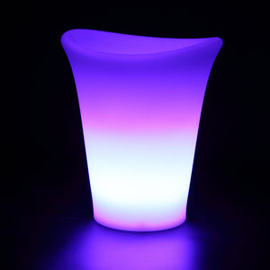 Seau à glace LED, seau à glace lumineux violet