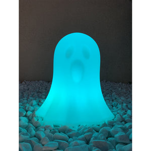 Lampe déco Phantom LED, lampe en forme de fantôme décorative lumineuse  bleu