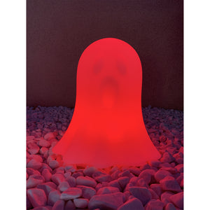 Lampe déco Phantom LED, lampe en forme de fantôme décorative lumineuse rouge