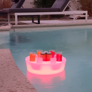 Bar pour piscine LED flottant
