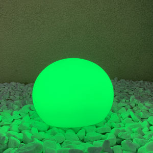 Boule déco LED solaire, Rond, Lumineux, Plastique polyéthylène, Vert